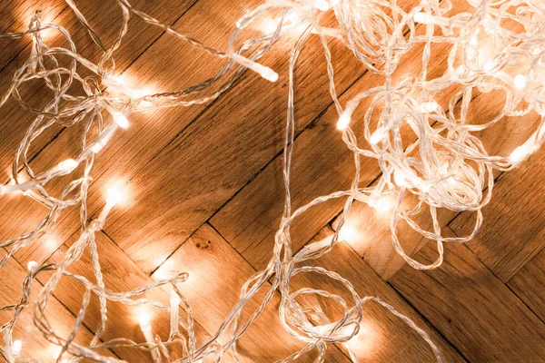 Guirlande lumières de Noël — Photo