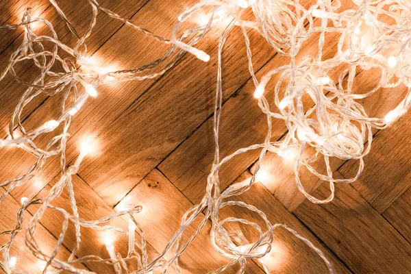 Christmas lights garland — Stock Photo, Image