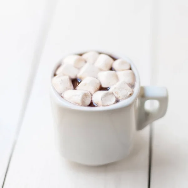 Hot cocoa mug  with marshmallows Royalty Free Stock Images