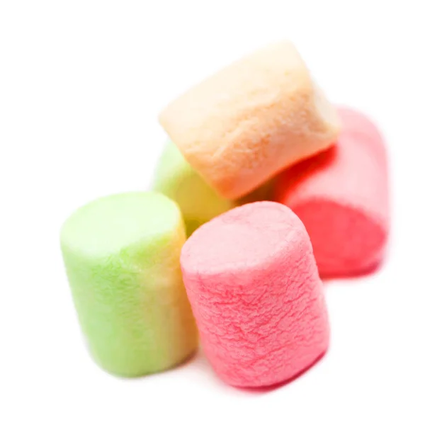 Kleurrijke kleine marshmallows — Stockfoto