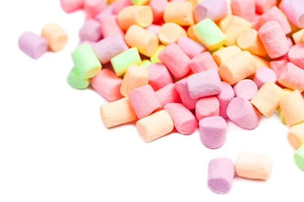 Kleurrijke kleine marshmallows — Stockfoto