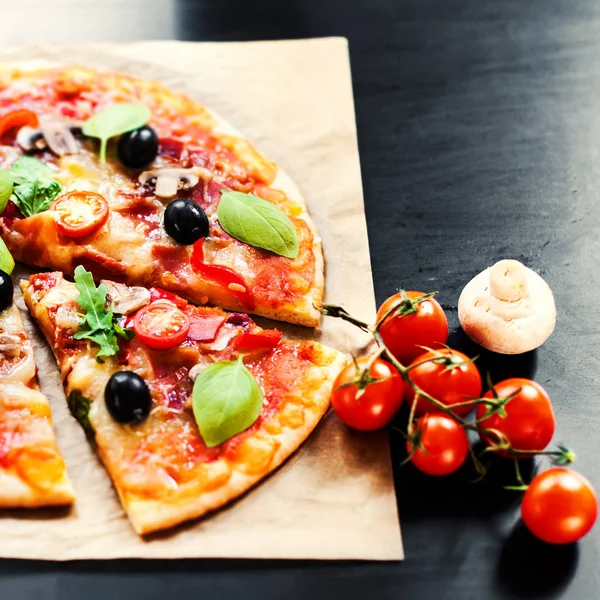 Delicious italian pizza — Stock Image Delicious italian pizza Stock Image