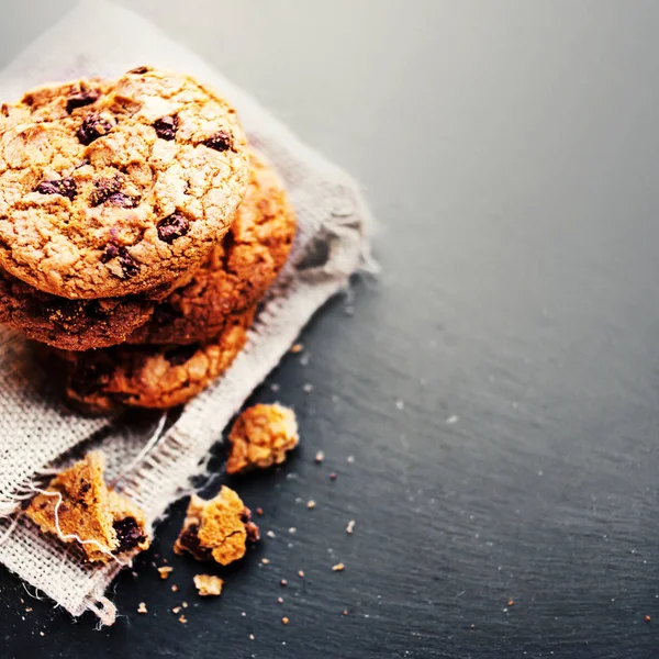 Galletas con chips de chocolate — Foto de Stock