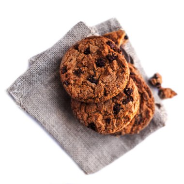 Çikolata parçacıklı kurabiye. 