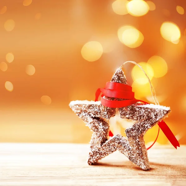 お祝いクリスマスの星 — ストック写真