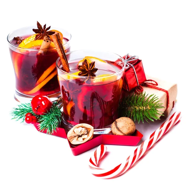 Christmas Hot mulled wine — Stock Photo, Image