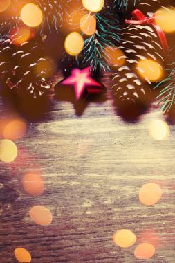 Tatil dekorasyon ile Noel kompozisyon