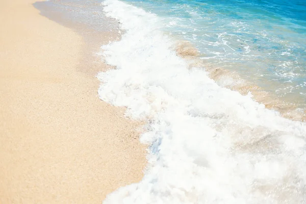Soft wave of blue ocean — Stock Photo, Image