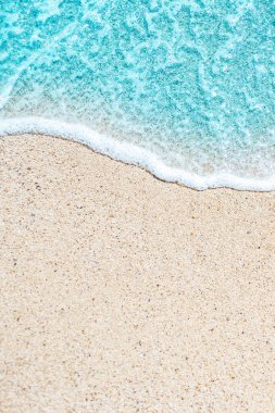 Deniz plaj ve yumuşak dalga 