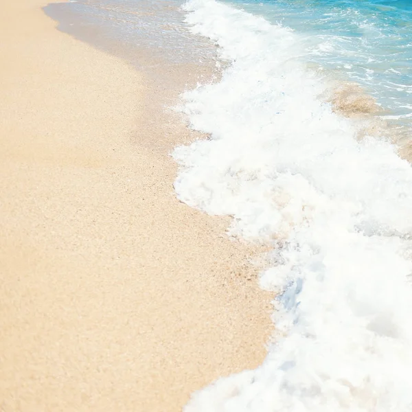 Soft wave of blue ocean — Stock Photo, Image