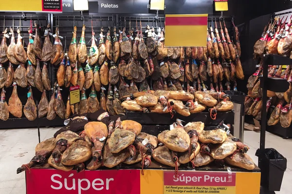 Traditionell spansk skinka — Stockfoto
