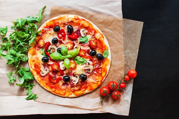 Hot Pepperoni pizza — Stock Photo, Image