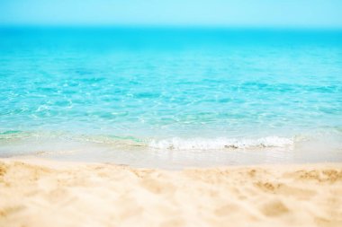 Tropikal plaj / güneşli gün deniz paradise / Sunny Beach ilahi kıyı şeridi / cennet kartpostal