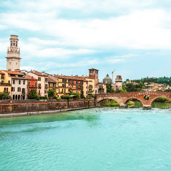 Verona Olaszország 2017 Június Verona Veneto Régió Panoráma Kép Verona — Stock Fotó