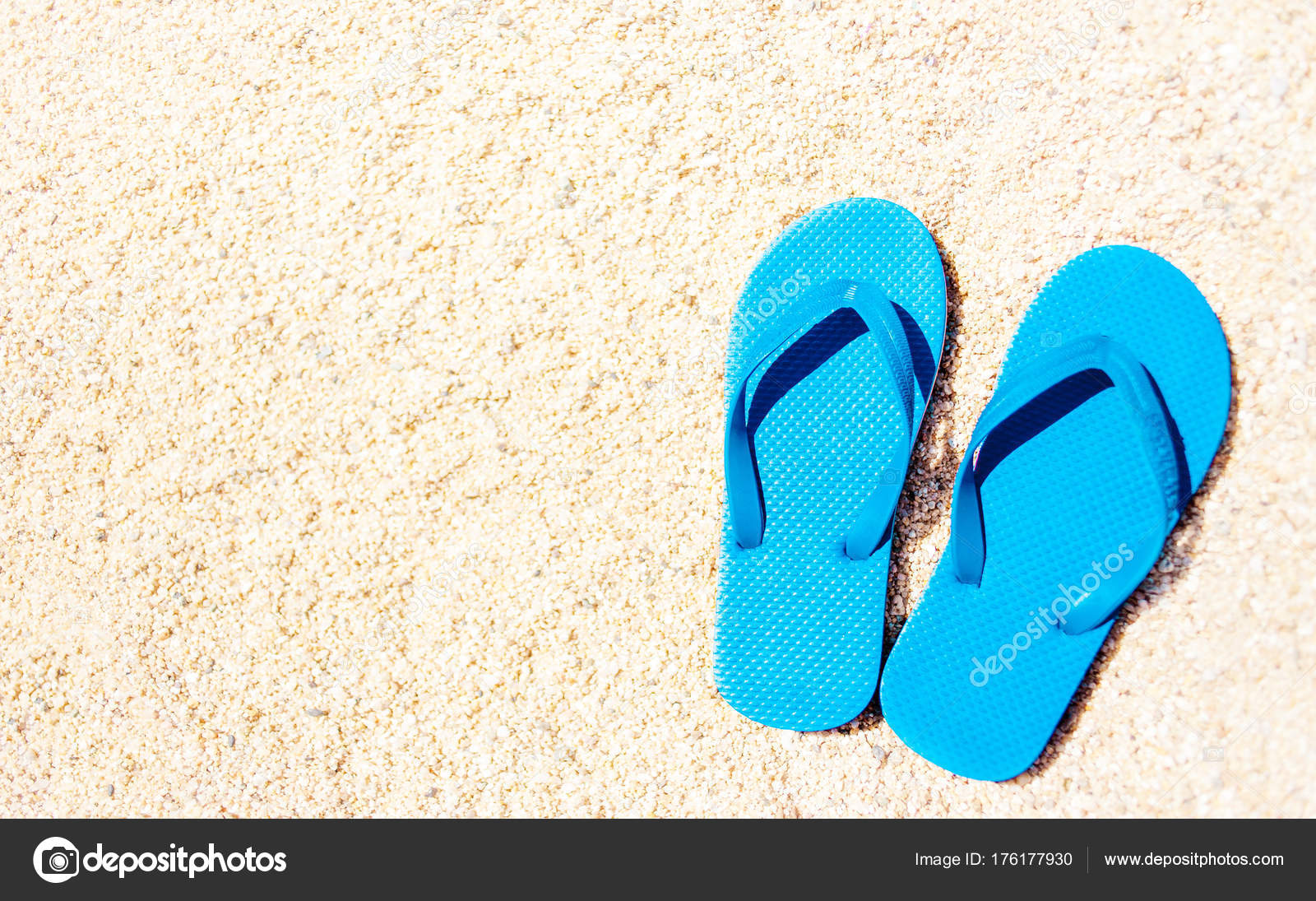 Slippers on beach new arrivals