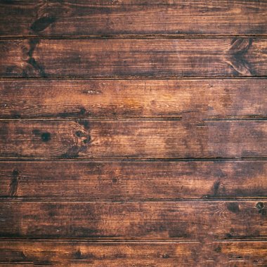 Kahverengi ahşap arka plan. Eski vintage doku kabuk ahşap, tablo veya yatay karanlık plakalar ile zemin. Düz yatıyordu. Doğa concep