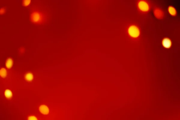 背景にクリスマス ライトを抽象化します テキストの空白コピー スペースと冬の赤と金色の概念テクスチャ — ストック写真
