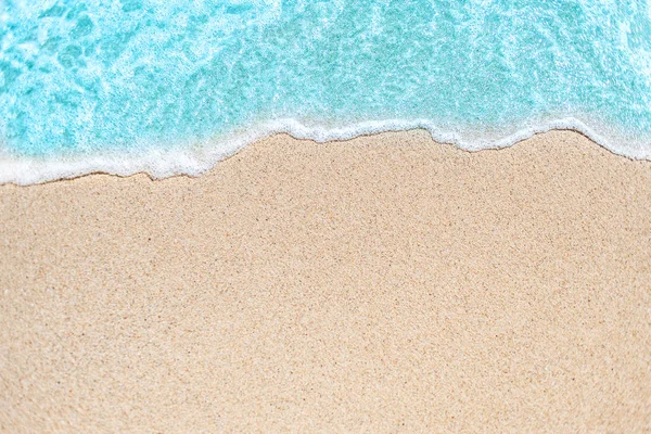 Imagen Fondo Soft Wave Blue Ocean Sandy Beach Océano Onda — Foto de Stock