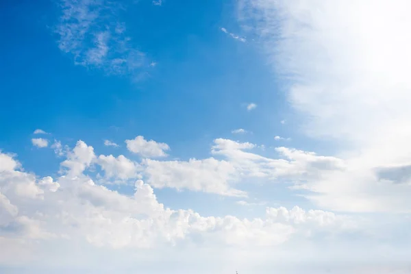 Beautiful Soft White Clouds Blue Sky — Stock Photo, Image