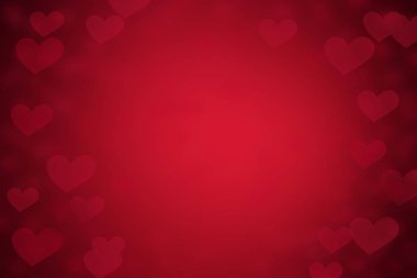 Arka plan kırmızı kalpler Sevgililer günü tatil için gelen