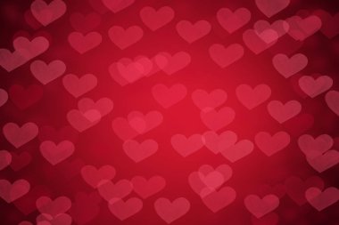 Arka plan kırmızı kalpler Sevgililer günü tatil için gelen
