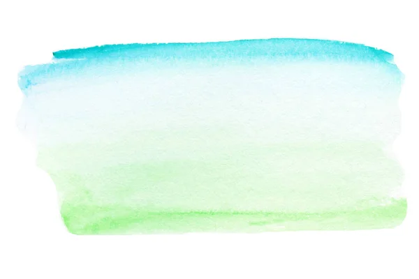 Aquarelle Abstraite Éclabousser Aquarelle Humide Goutte Bleue Verte Pour Votre — Photo