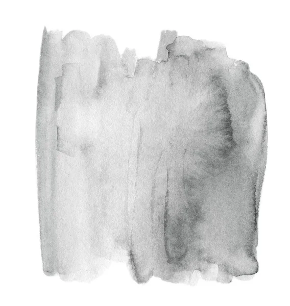 Mancha Aquarela Preta Branca Abstrato Mão Desenhado Fundo Aquarela Cinza — Fotografia de Stock