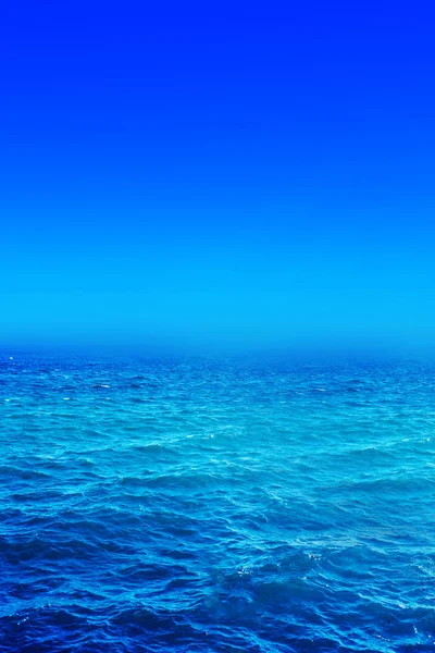 Panorama Des Vagues Mer Vue Paysage Mer Bleu Aqua Ciel — Photo