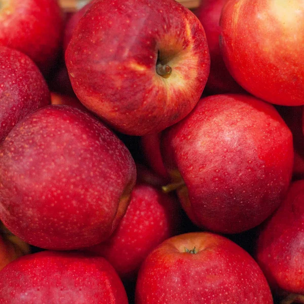 Red apples background — Stock Photo, Image