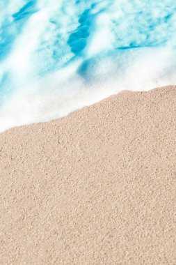 Yumuşak mavi okyanus dalgası 