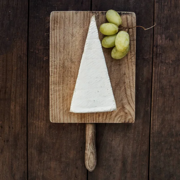 Wedge of  Brie cheese — Stok Foto