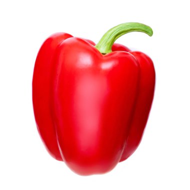 kırmızı biber beyaz arkaplanda izole edildi