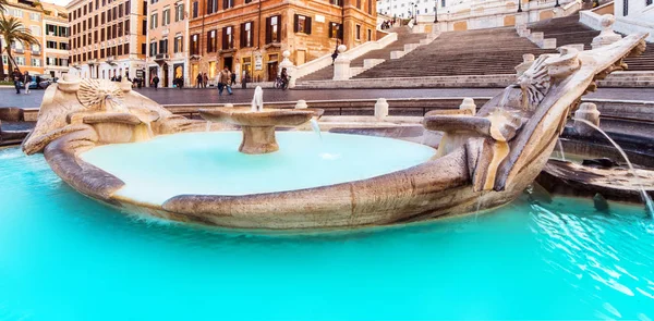 Roma Piazza Spagna Sono Famoso Giro Turistico Roma Italia Scalinata — Foto Stock