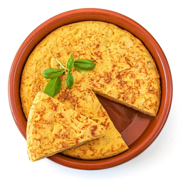 Ei-Kartoffel-Omelett - authentische spanische Tortilla-Tapas de pa — Stockfoto