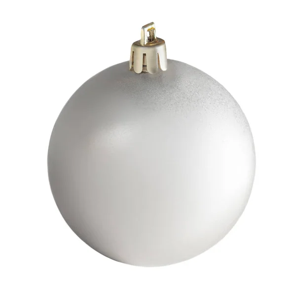 Palla di Natale isolata su sfondo bianco. Chiudete. Tradizione — Foto Stock