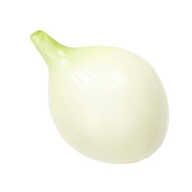 Beyaz arka planda soğan izole edilmiş. Taze soğan soğanı.
