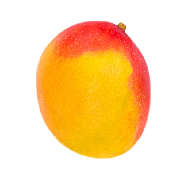 Mangó Gyümölcs Izolált Fehér Háttérben Friss Trópusi Mangó Közelről — Stock Fotó