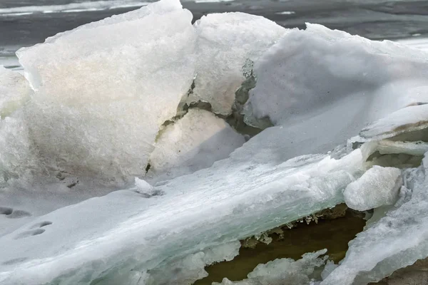 Eisgebundene Kaunas-Lagune — Stockfoto