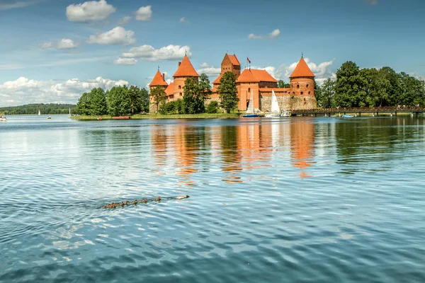 Trakai kastély Litvániában — Stock Fotó