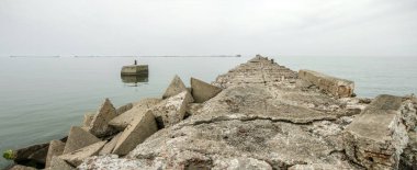 Eski iskele Liepaja panorama içinde kalır