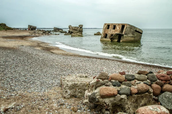 Wybrzeże Morza Bałtyckiego w pobliżu Liepaja — Zdjęcie stockowe