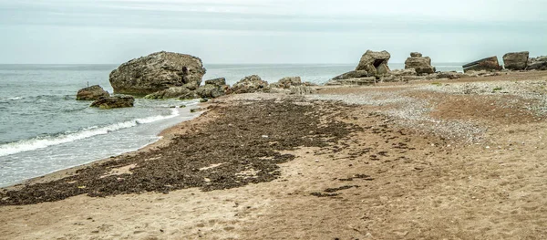 Resti della fortezza nel panorama del Mar Baltico — Foto Stock