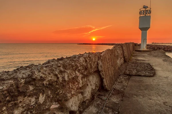 Zonsondergang in de Baltische Zee — Stockfoto