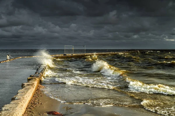 Bouře v Baltském moři — Stock fotografie
