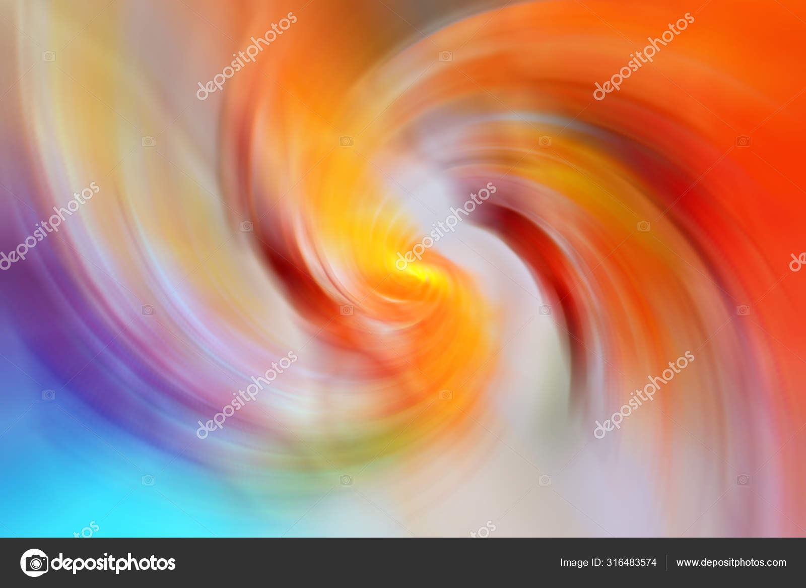 Colorful blurred gradient spiral vortex background. Red, orange, green,  yellow, purple, blue mixed multicolor texture Stock Photo by ©Bykfa  316483574