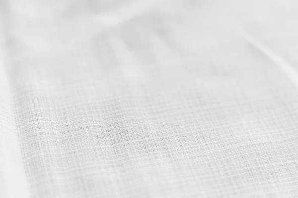 Soft light gray natural linen texture. Crumpled fabric background. Selective focus. Closeup view — 스톡 사진