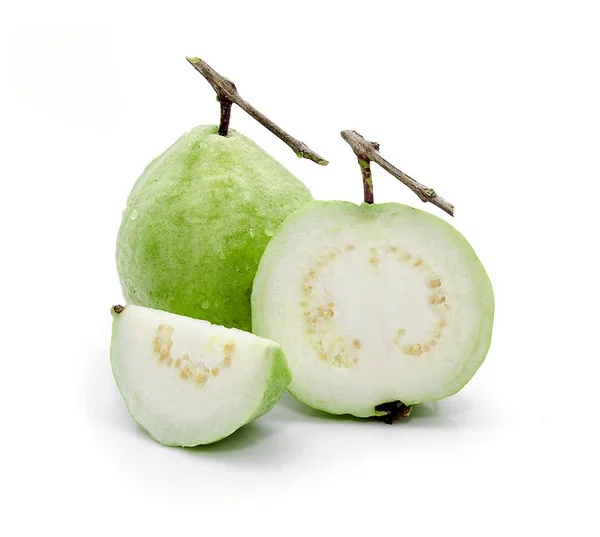 Guava Tropical Fruits Isolated White Background — Stock Photo, Image