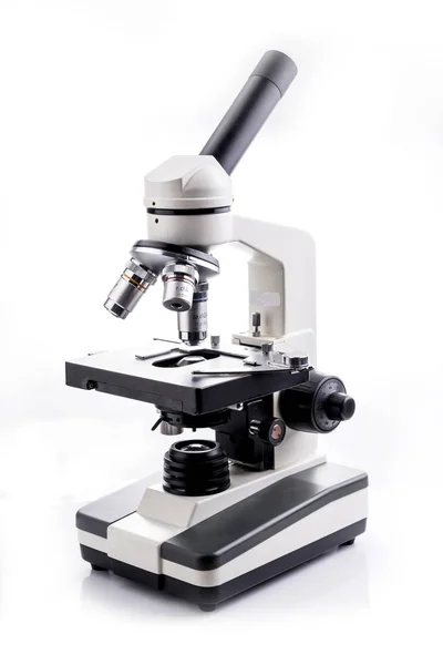 Microscope Isolated White Background — Stock Photo, Image