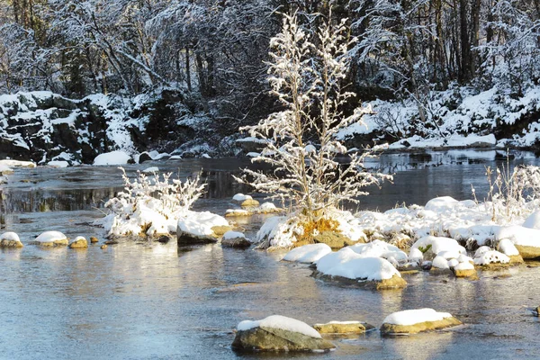 Snowy river — Stock Photo, Image