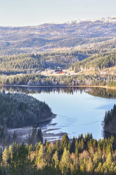 Nidelva Nehri, Norveç — Stok fotoğraf